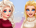 Barbie Ve Elsa Giydirme